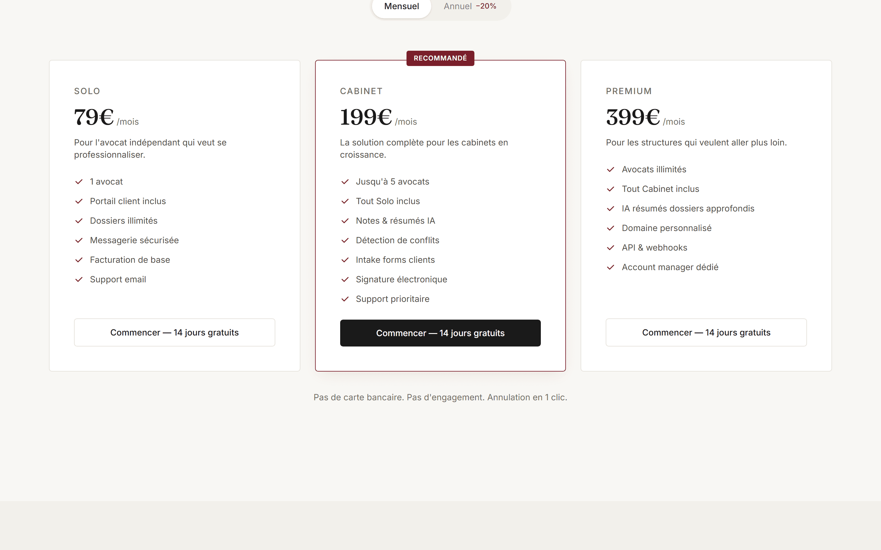 LawyerOS — pricing